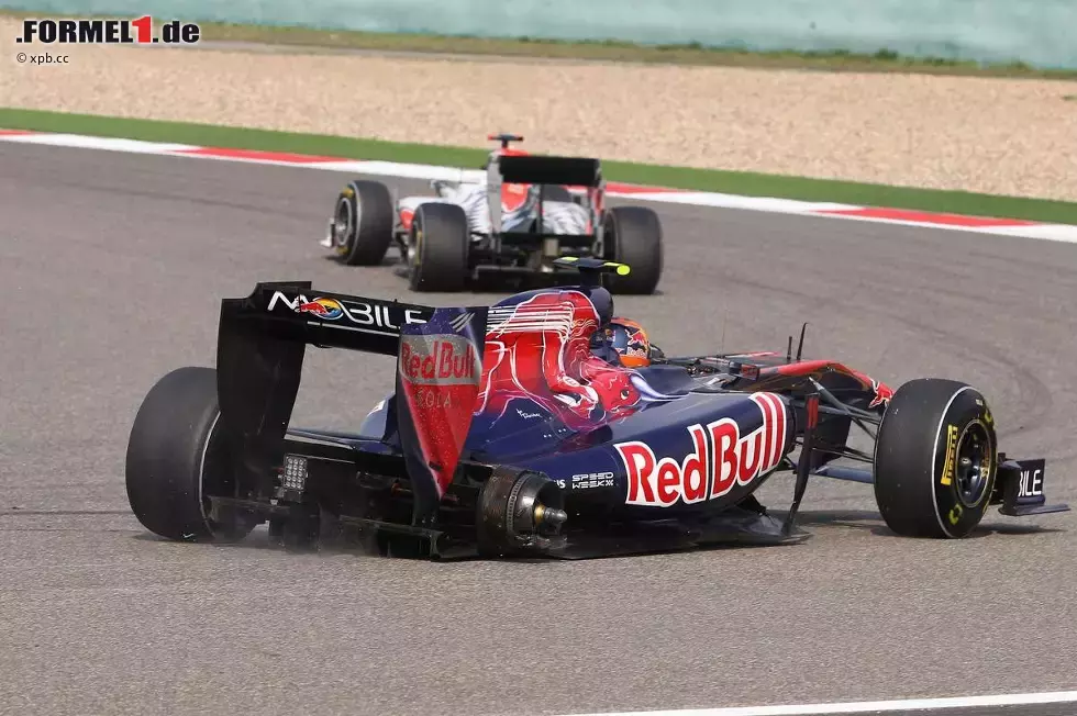 Foto zur News: Jaime Alguersuari (Toro Rosso) ohne rechtes Hinterrad