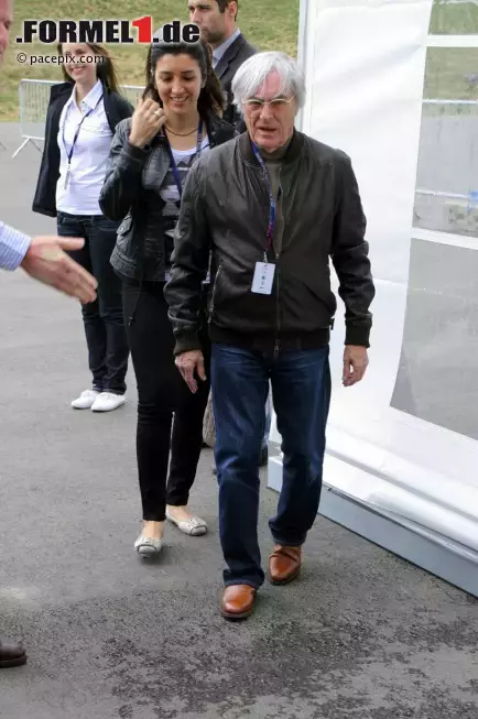 Foto zur News: Bernie Ecclestone und Fiona Flosi