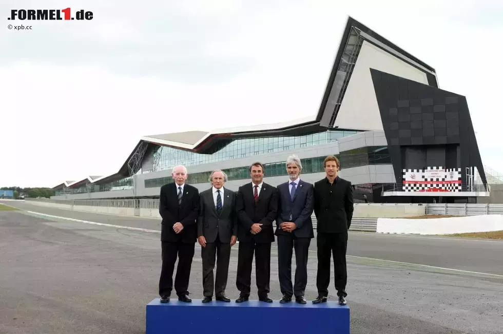 Foto zur News: John Surtees, Jackie Stewart, Nigel Mansell, Damon Hill und Jenson Button (McLaren)