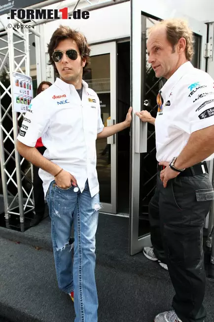 Foto zur News: Sergio Perez (Sauber) und Josef Leberer