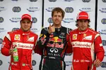 Gallerie: Felipe Massa (Ferrari), Sebastian Vettel (Red Bull) und Fernando Alonso (Ferrari)