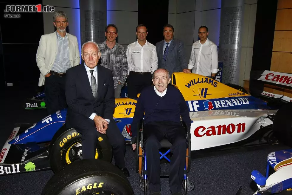 Foto zur News: Diverse Williams-Fahrer, Bernard Rey und Frank Williams