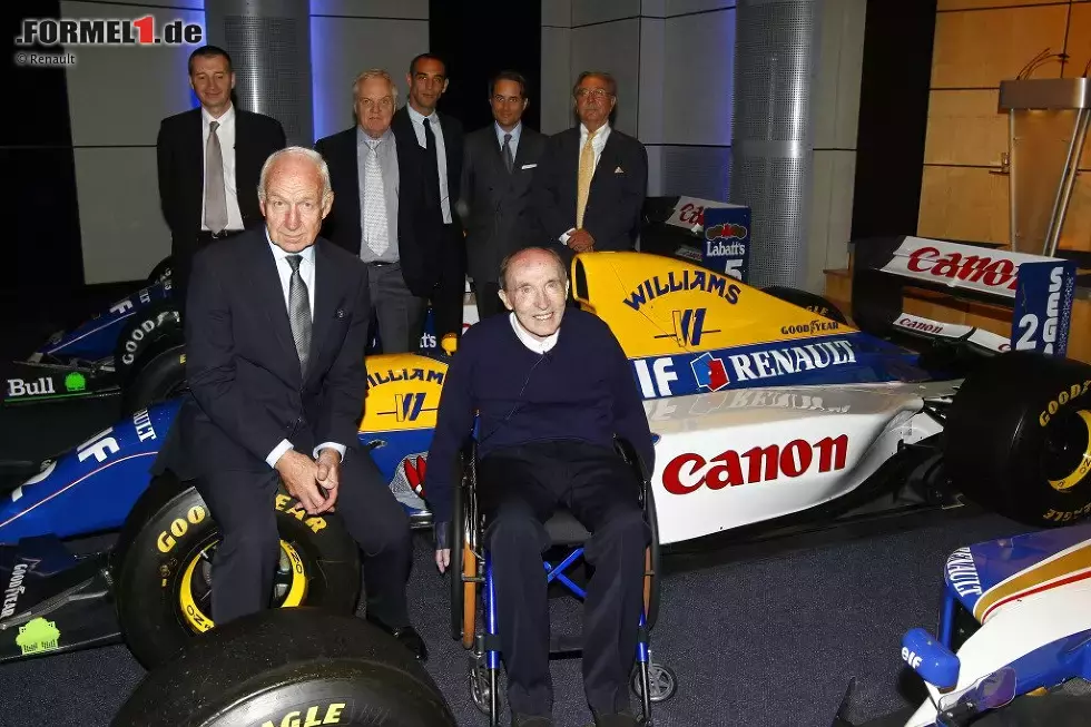 Foto zur News: Diverse Williams-Fahrer, Bernard Rey und Frank Williams