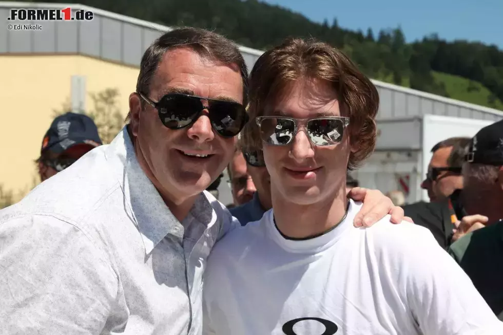 Foto zur News: Nigel Mansell und Mirko Bortolotti