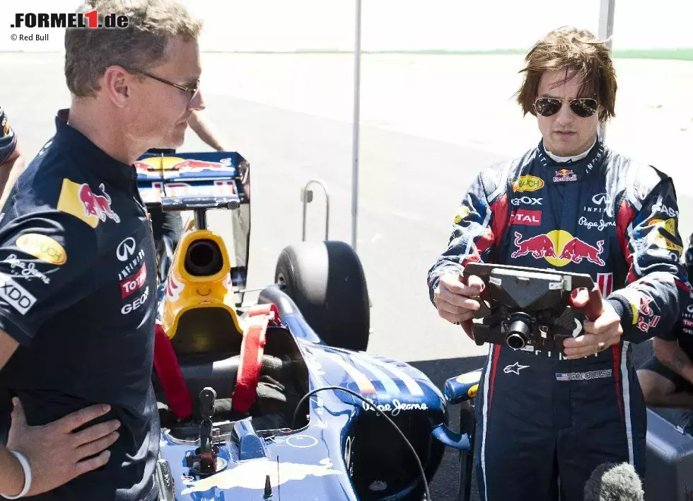 Foto zur News: David Coulthard (Red Bull) und Tom Cruise