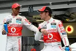 Foto zur News: Lewis Hamilton (McLaren) und Jenson Button (McLaren)