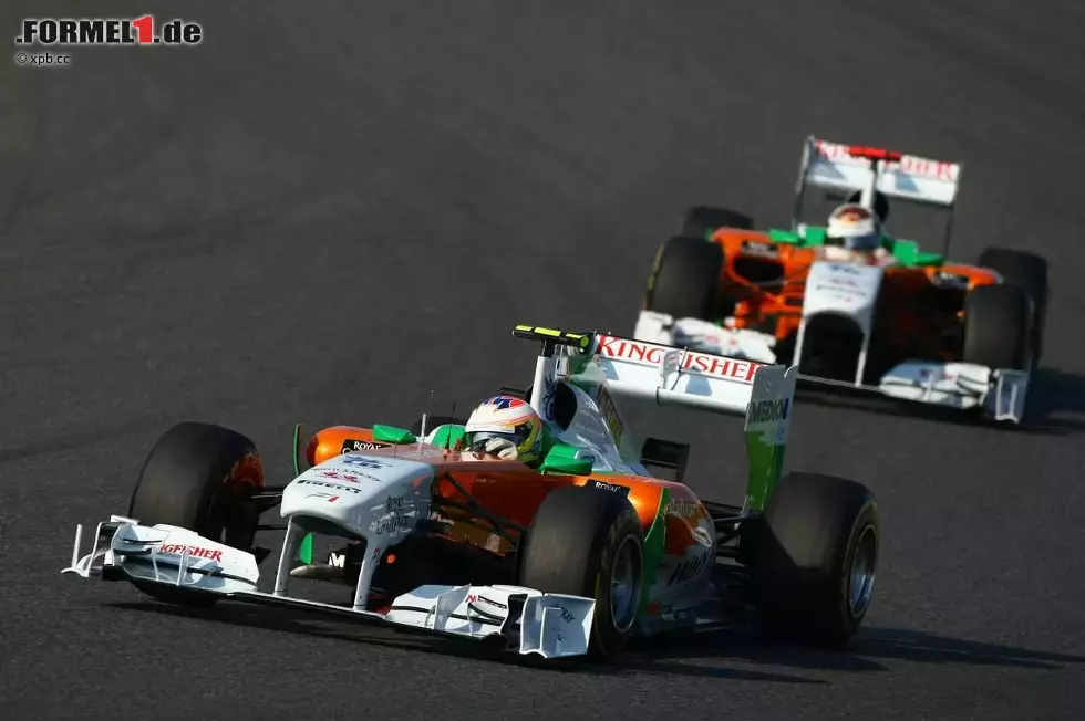 Foto zur News: Paul di Resta (Force India) und Adrian Sutil (Force India)