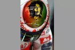 Foto zur News: Der Bob-Marley-Helm von Lewis Hamilton (McLaren)