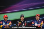Gallerie: Lewis Hamilton (McLaren), Sebastian Vettel (Red Bull) und Jenson Button (McLaren)