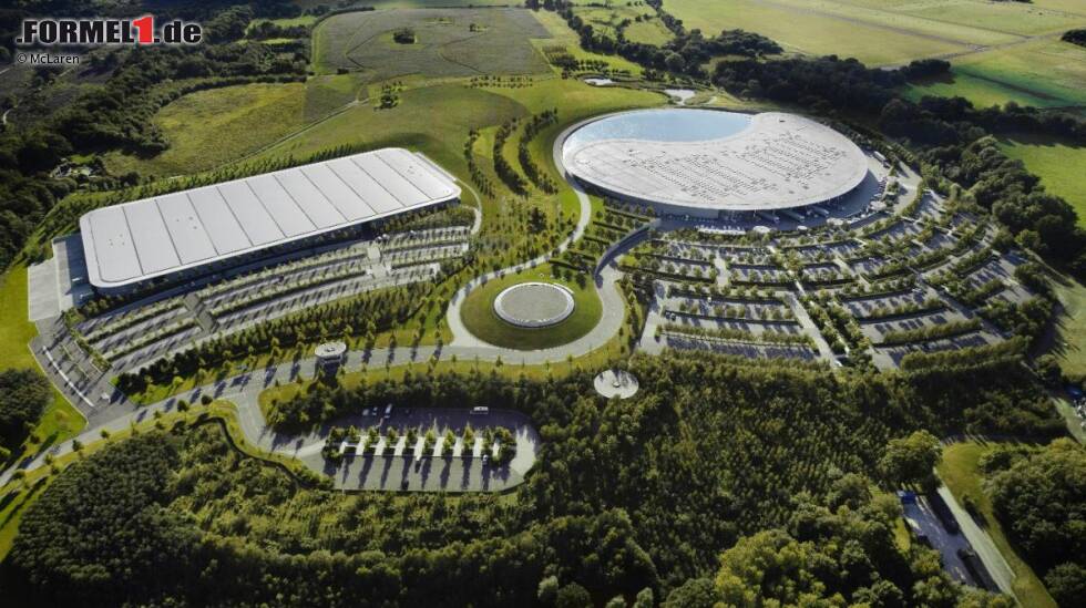 Foto zur News: McLaren-Fabrik in Woking aus der Vogelperspektive