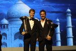 Foto zur News: Formel-1-Weltmeister Sebastian Vettel und Rallye-Weltmeister Sebastien Loeb