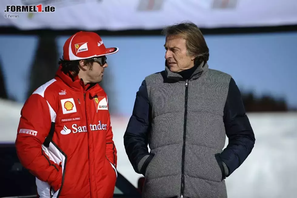 Foto zur News: Fernando Alonso und Luca di Montezemolo (Präsident)