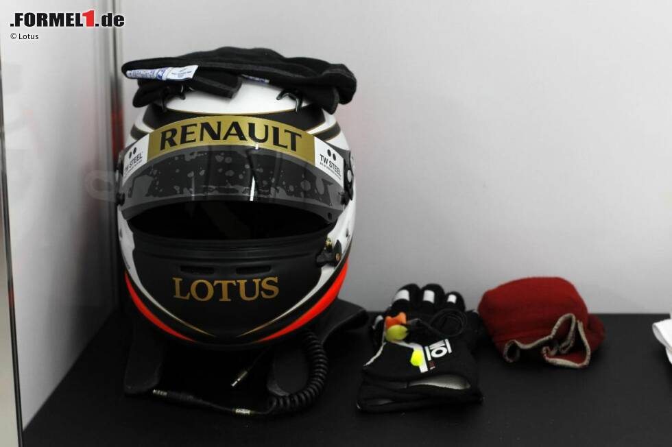 Foto zur News: Helm von Kimi Räikkönen (Lotus)