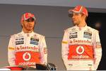 Foto zur News: Lewis Hamilton (McLaren) Jenson Button (McLaren)