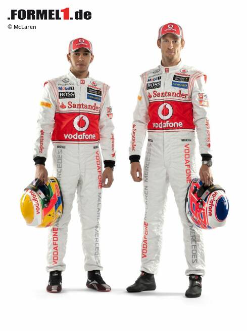 Foto zur News: Lewis Hamilton und Jenson Button (McLaren)