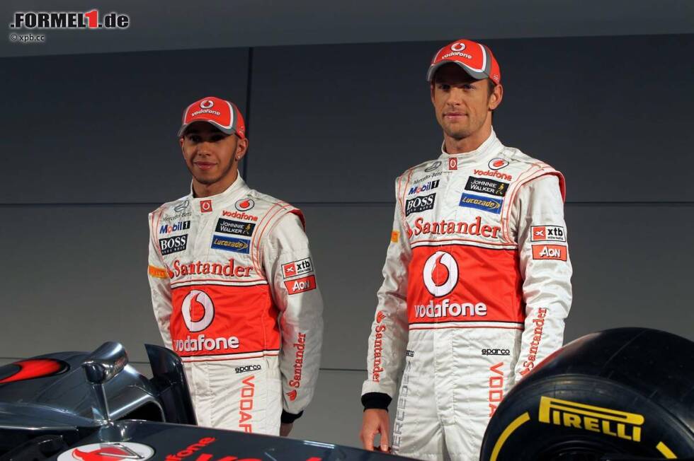 Foto zur News: Lewis Hamilton und Jenson Button (McLaren)