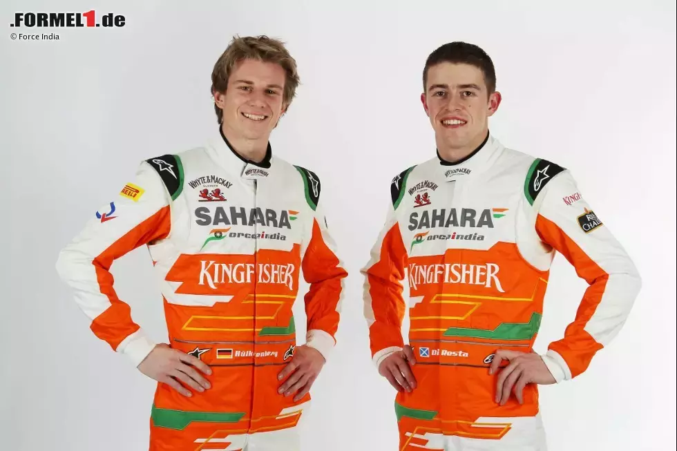 Foto zur News: Nico Hülkenberg und Paul di Resta (Force India)