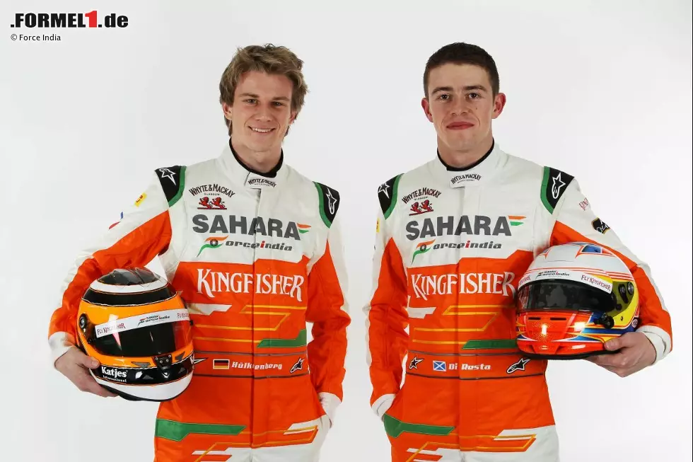 Foto zur News: Nico Hülkenberg und Paul di Resta (Force India)