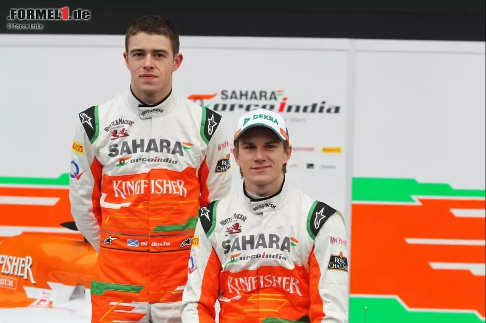 Foto zur News: Paul di Resta und Nico Hülkenberg (Force India)