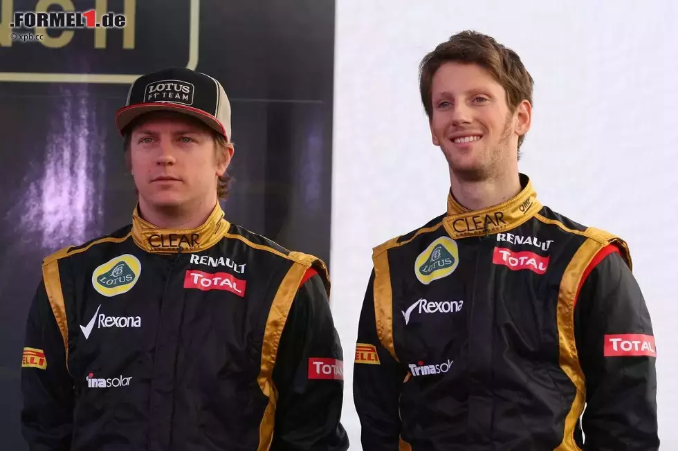 Foto zur News: Kimi Räikkönen und Romain Grosjean (Lotus)