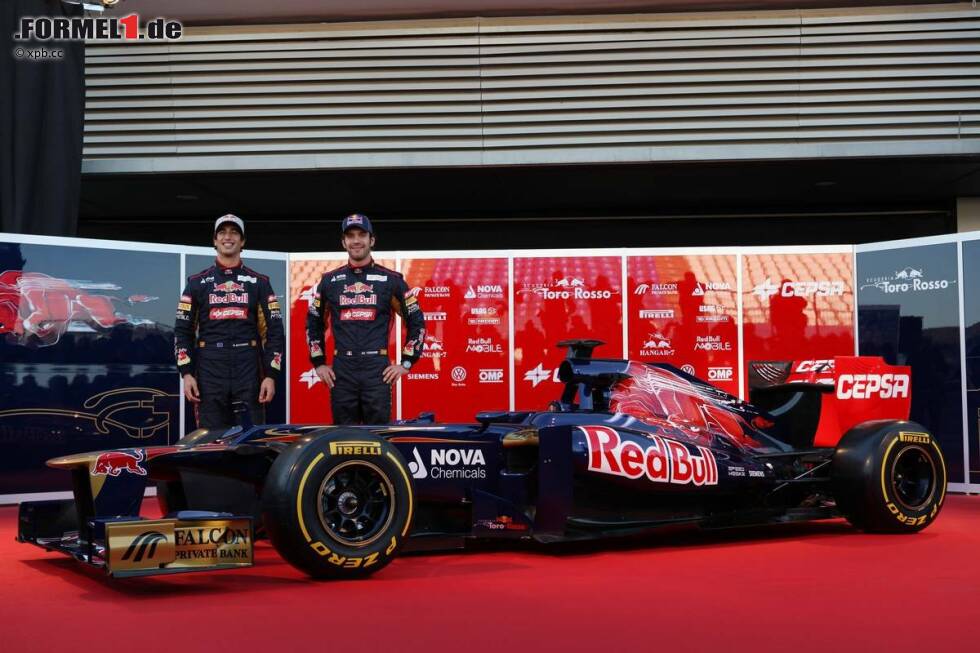 Foto zur News: Daniel Ricciardo und Jean-Eric Vergne (Toro Rosso)