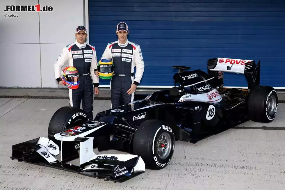 Foto zur News: Bruno Senna und Pastor Maldonado und der Williams-Renault FW34