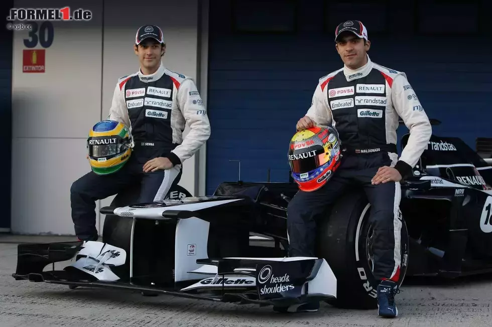 Foto zur News: Bruno Senna und Pastor Maldonado (Williams)