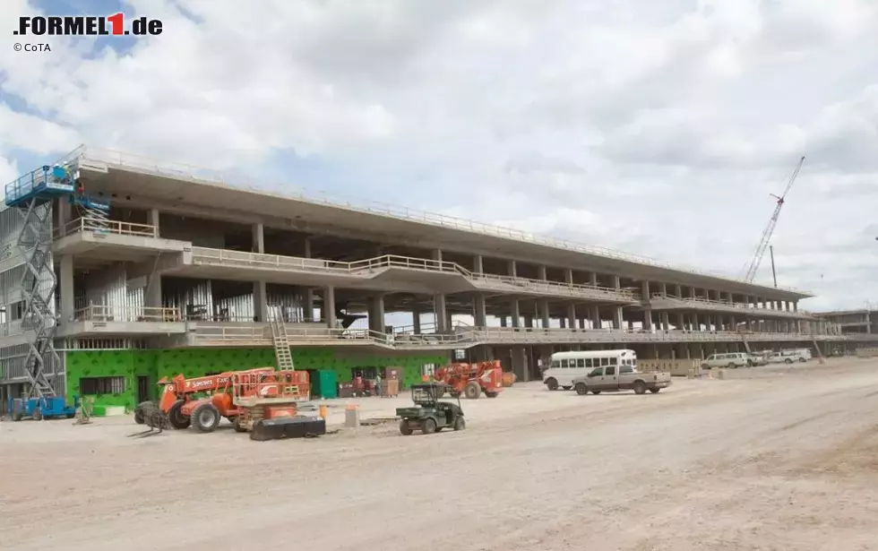 Foto zur News: Baufortschritte am Circuit of The Americas in Austin (US-Bundesstaat Texas)