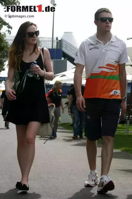 Foto zur News: Paul di Resta (Force India) mit seiner Freundin