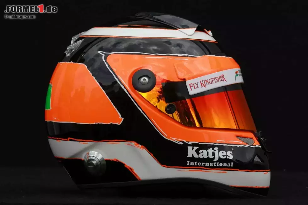 Foto zur News: Helm von Nico Hülkenberg (Force India)