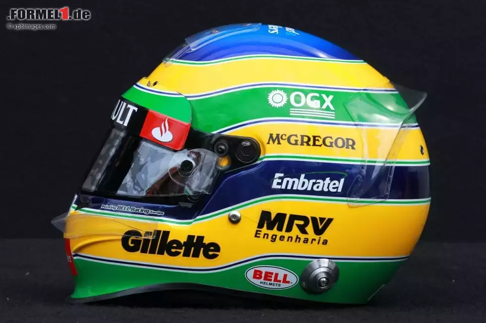 Foto zur News: Helm von Bruno Senna (Williams)