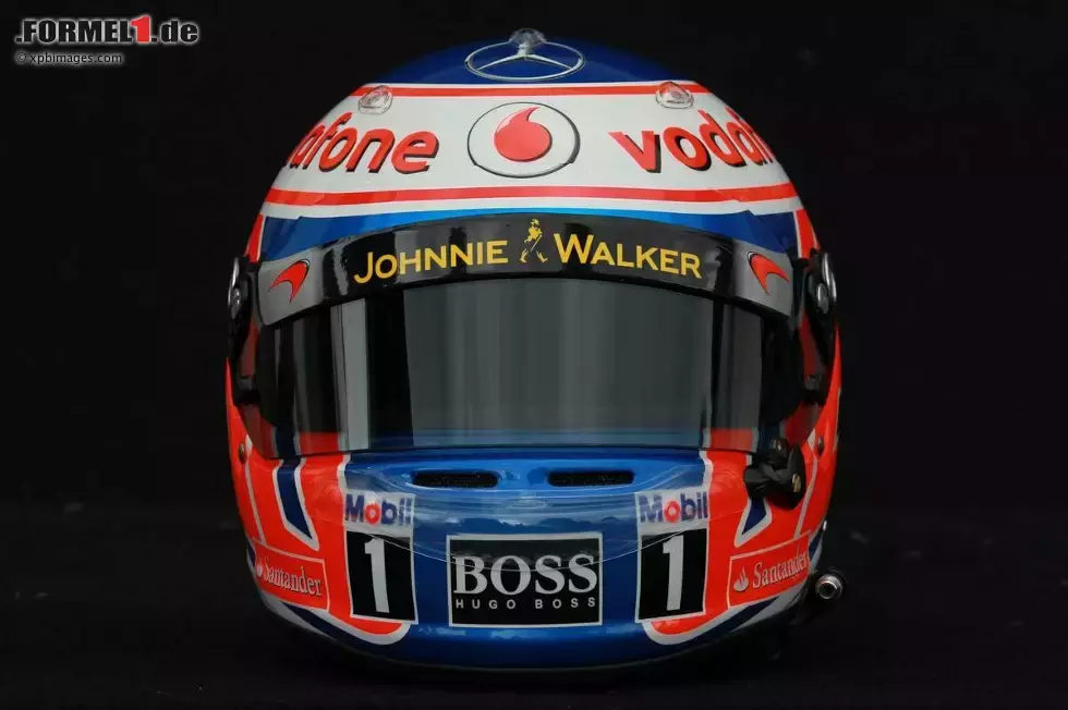 Foto zur News: Helm von Jenson Button (McLaren)