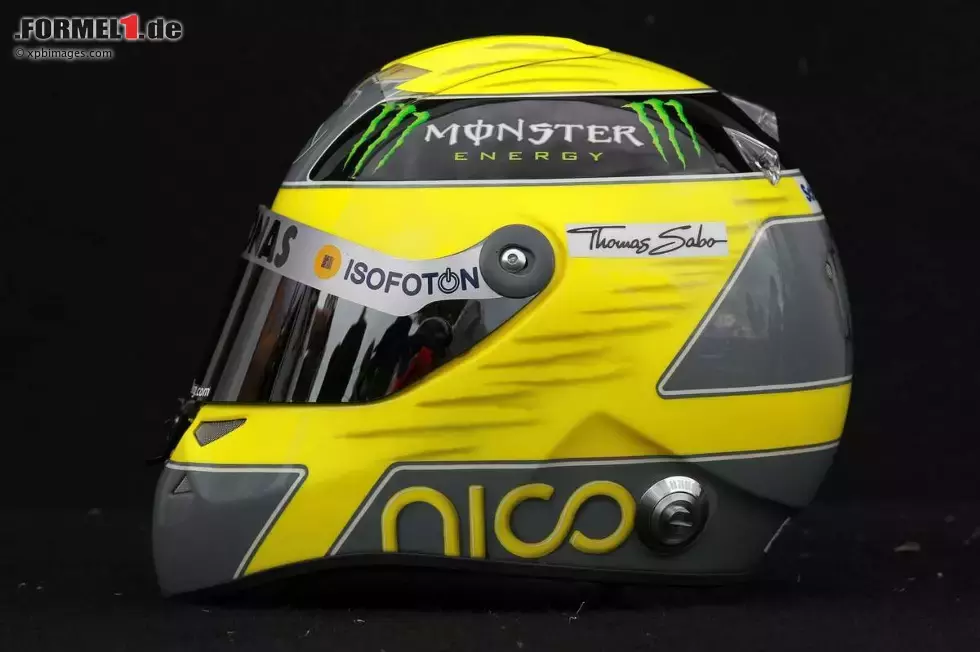 Foto zur News: Helm von Nico Rosberg (Mercedes)