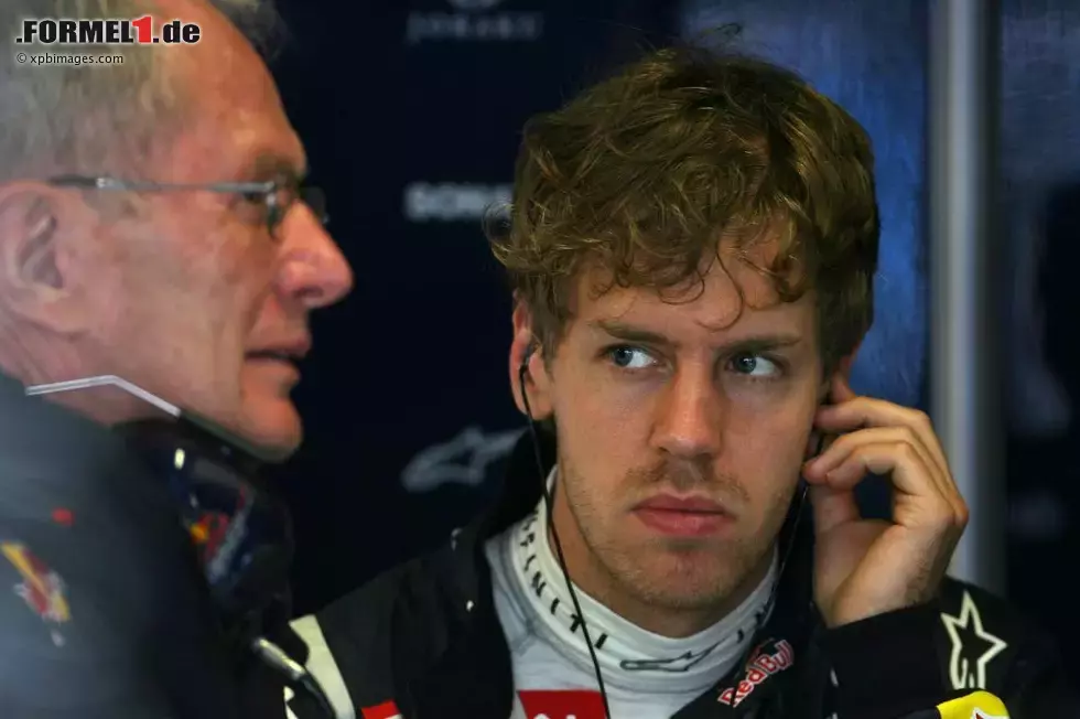 Foto zur News: Helmut Marko (Motorsportchef) mit Sebastian Vettel (Red Bull)