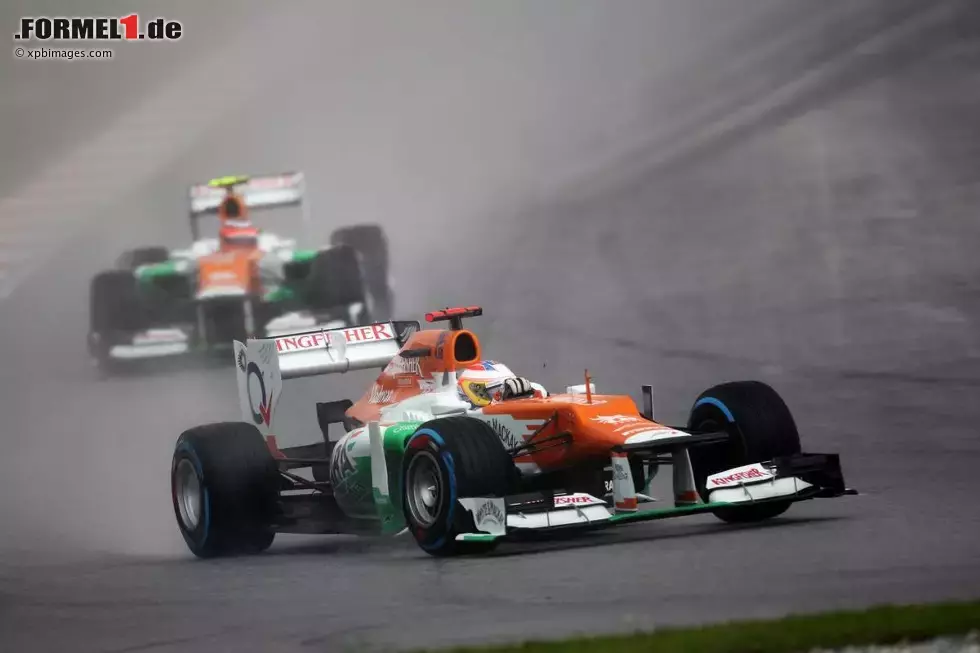 Foto zur News: Paul di Resta (Force India) und Nico Hülkenberg (Force India)