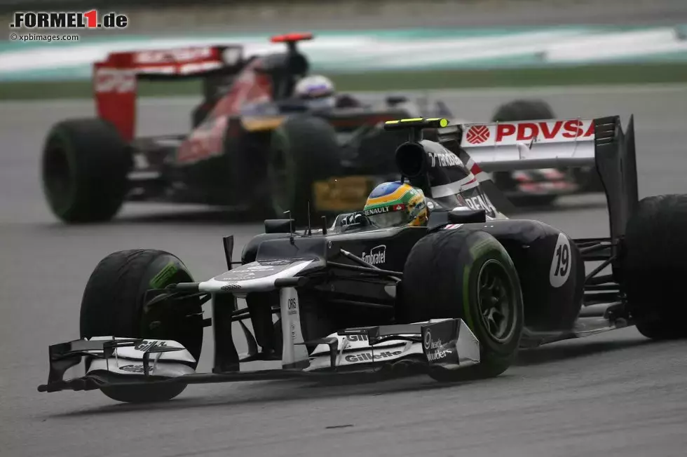 Foto zur News: Bruno Senna (Williams) fuhr sein bisher bestes Formel-1-Rennen. Bis auf Rang sechs fuhr der Brasilianer nach vorn, dabei war er nach einer Runde ganz hinten.