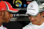 Foto zur News: Lewis Hamilton (McLaren) und Nico Rosberg (Mercedes)