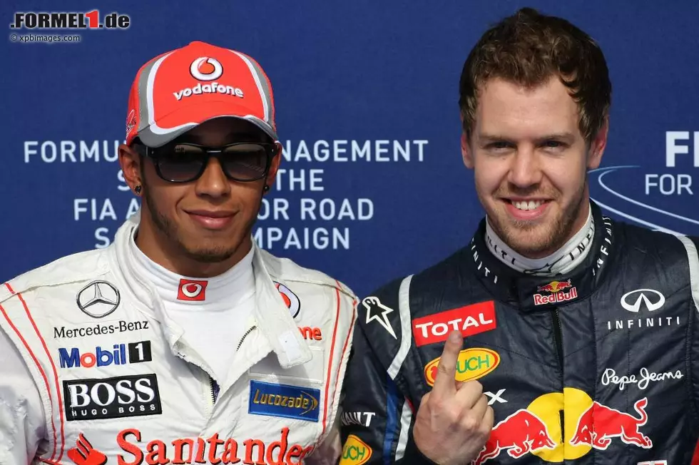 Foto zur News: Lewis Hamilton (McLaren) und Sebastian Vettel (Red Bull)