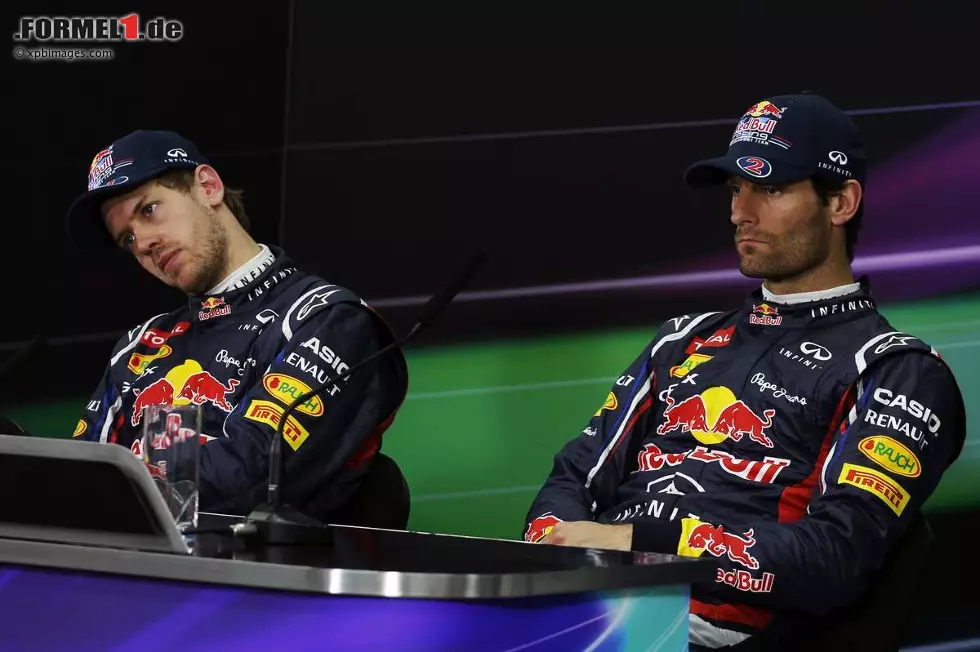 Foto zur News: Sebastian Vettel (Red Bull) und Mark Webber (Red Bull)