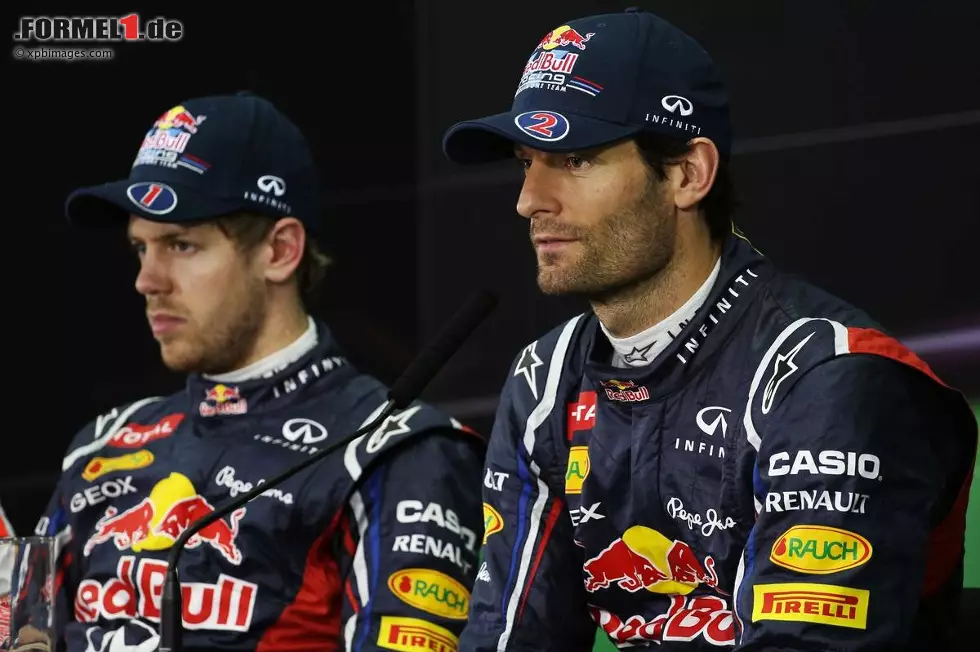 Foto zur News: Sebastian Vettel (Red Bull) und Mark Webber (Red Bull)