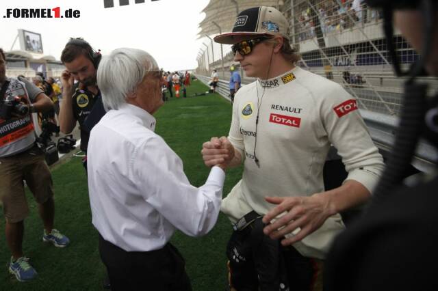 Foto zur News: Kimi Räikkönen und Bernie Ecclestone