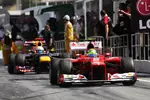 Gallerie: Felipe Massa (Ferrari) und Sebastian Vettel (Red Bull)