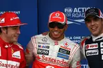 Gallerie: Fernando Alonso (Ferrari), Lewis Hamilton (McLaren) und Pastor Maldonado (Williams)