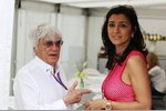 Foto zur News: Bernie Ecclestone (Formel-1-Chef) mit seiner Verlobten Fabiana Flosi