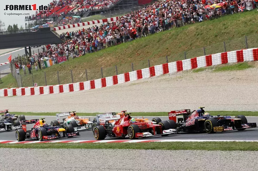 Foto zur News: Jean-Eric Vergne (Toro Rosso) und Felipe Massa (Ferrari)