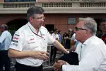 Foto zur News: Ross Brawn (Mercedes-Teamchef) und Patrick Head (Teammitbesitzer, Williams)