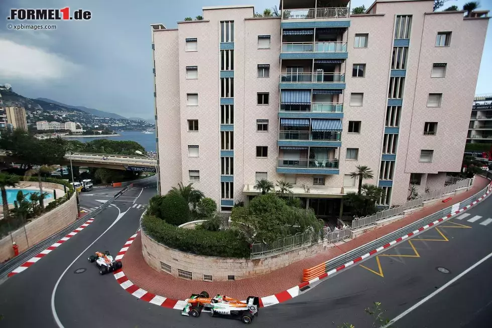 Foto zur News: Nico Hülkenberg (Force India) und Paul di Resta (Force India)