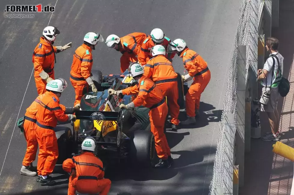 Foto zur News: Heikki Kovalainen (Caterham) hatte Pech: Motorschaden kurz vor Ende des 1. Freien Trainings!