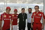 Foto zur News: Fernando Alonso, Felipe Massa, Hollywood-Regisseur Ron Howard und Teamchef Stefano Domenicali