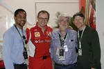 Foto zur News: Hollywood meets Formel 1: Cuba Gooding jun., Stefano Domenicali, George Lucas und Ron Howard